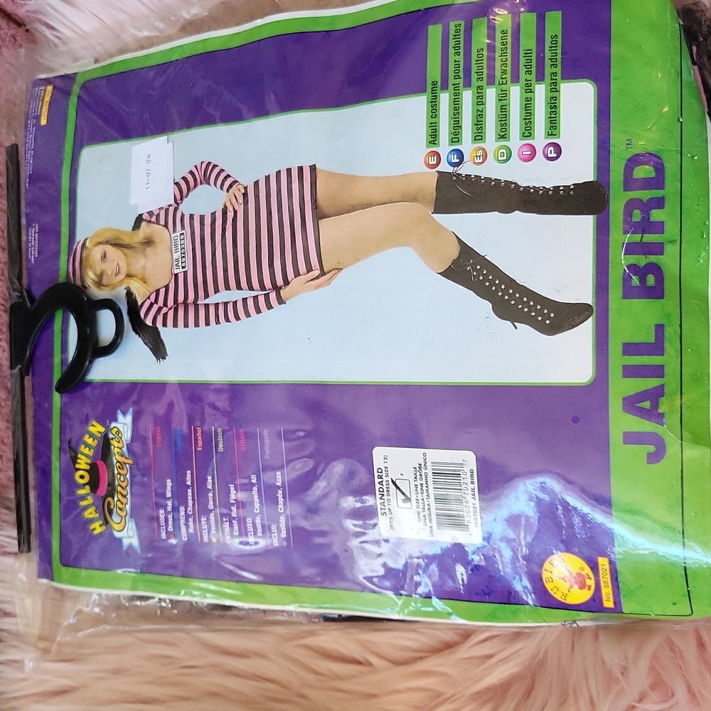 Brand New HALLOWEEN CONCEPTS ADULT LADIES JAILBIRD HALLOWEEN COSTUME- O/S